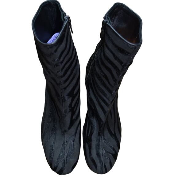 rag & bone Shoes - rag & bone New York Zebra Calf Hair Ankle Boots Size 7.5 Black